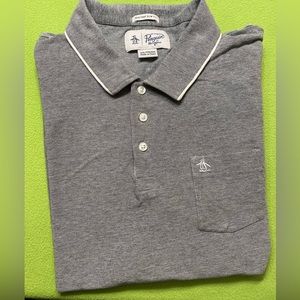 Grey POLO T *AS IS* Bundle other items to save more ✨‼️💰